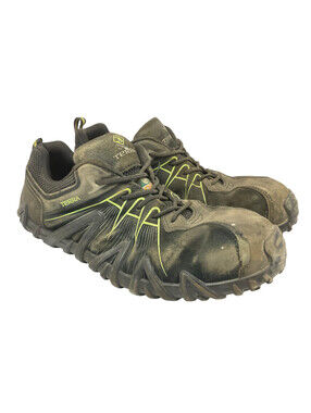 Terra Men's Spider 3.0 Composite Toe Work Shoes Black/Green Size 11M